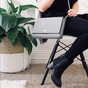 Super chic Kate Spade Alek gray crossbody NWT